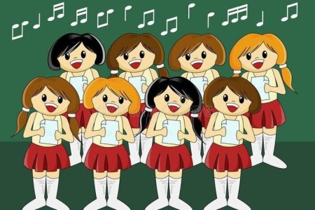 Хор на белом фоне