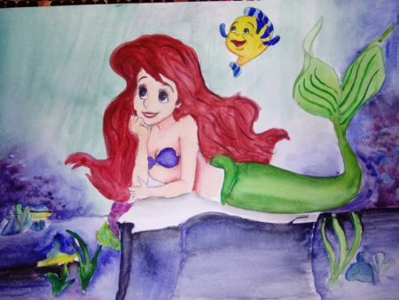 Русалочка рисунок