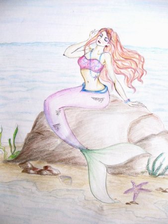 Рисунок Русалочка Ганс христиан Андерсен