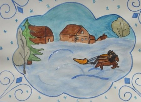 Рисунок на тему метель
