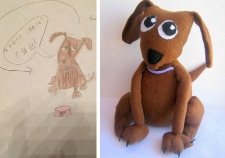 Игрушки по рисункам детей