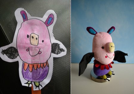 Игрушки по рисункам детей