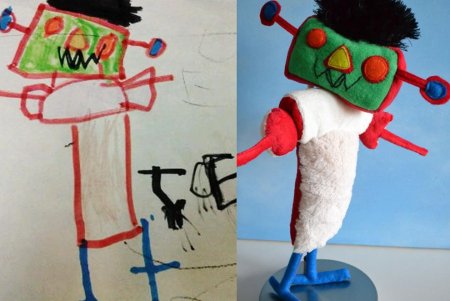 Игрушки по детским рисункам