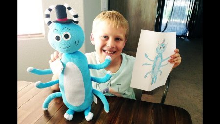 Игрушки сшитые по рисункам детей