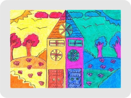 Контраст в детских рисунках