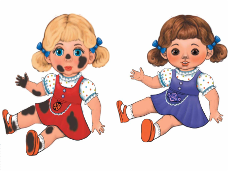 Кукла раскраска для детей