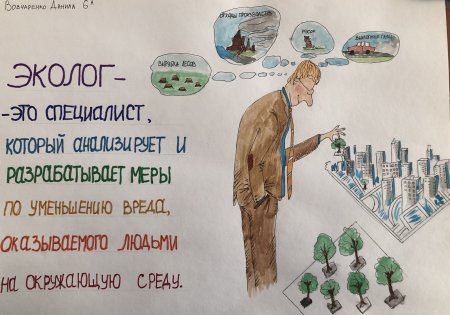 Рисунок на тему профессия эколог