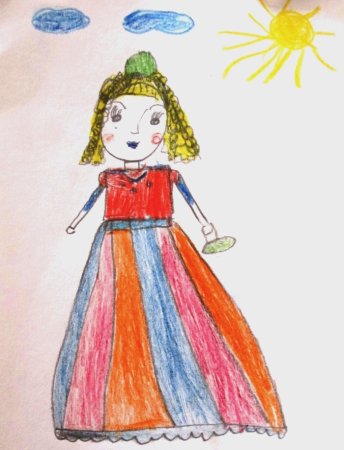 Раскраска кукла