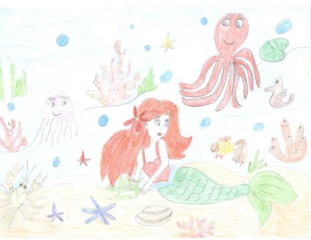 Рисунок к сказке Русалочка