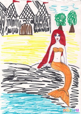 Иллюстрация к сказке Русалочка Ганс христиан Андерсен