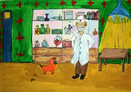 Рисунок на тему профессия ветеринар