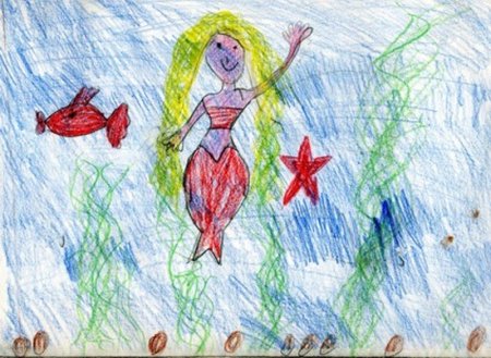 Рисунок по произведению Русалочка