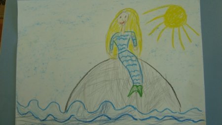 Детский рисунок к сказке русалочка (55 фото)