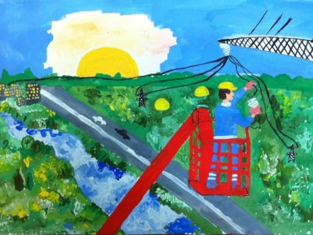 Профессия Энергетик рисунок