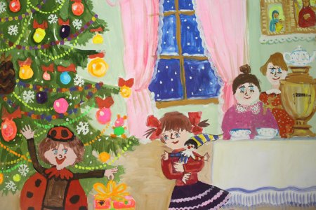 Рисунок на новый год на конкурс