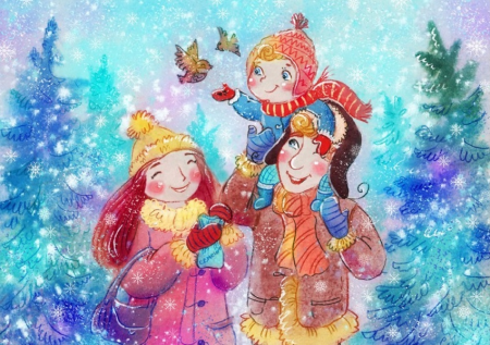 Анастасия Столбова иллюстрации семья