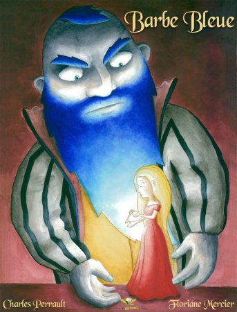 Рисунок синей бороды детский