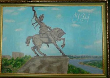 Вектор памятник Салавата Юлаева Уфа