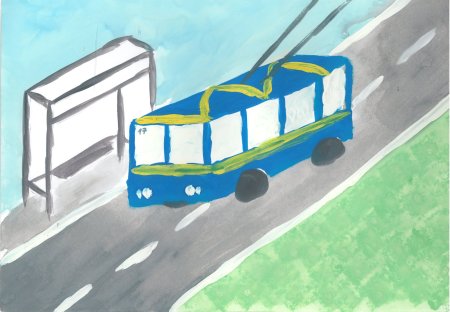 Рисование городского транспорта