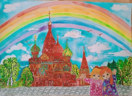 Спасская башня Кремля рисование