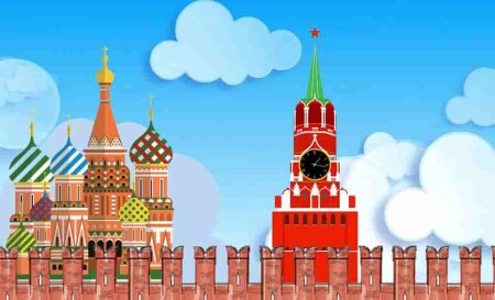 Спасская башня Кремля рисование