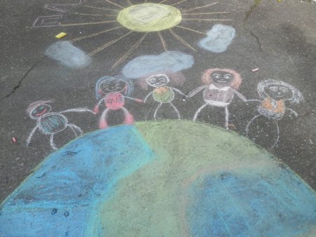 Рисуем на асфальте