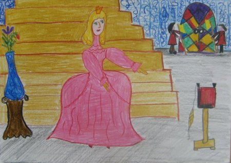 Шарль Перро спящая красавица рисунок карандашом