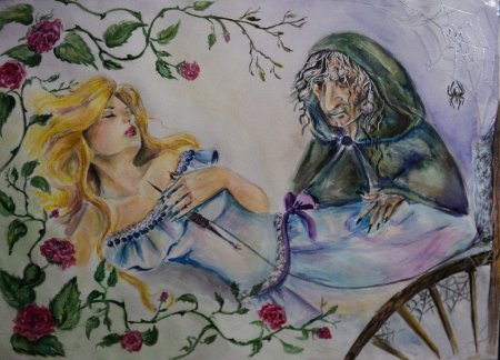 Шарль Перро спящая красавица рисунок