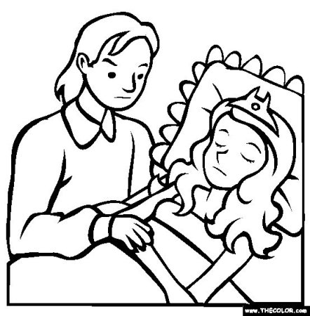 Кроватка раскраска для детей