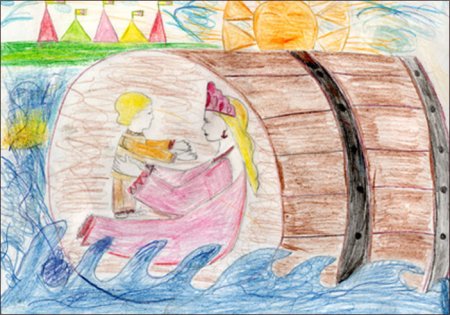 Иллюстрирование сказки а.с.Пушкина «Золотая рыбка»