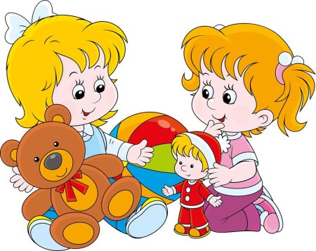 Клипарт дети в детском саду
