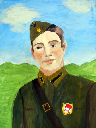 Портрет солдата Великой Отечественной войны детский