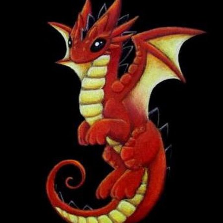 Оранжевый дракон