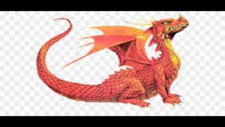 Дракон на прозрачном фоне