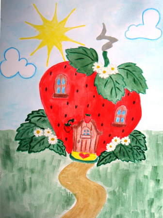 Сказочные домики рисование