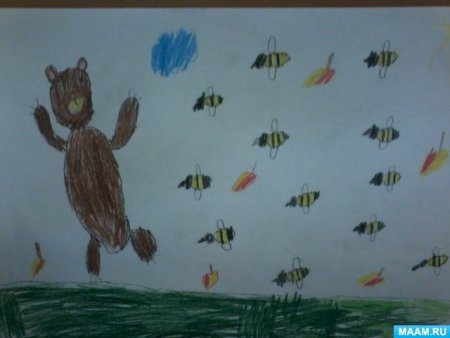 Медведь и пчелы подвижная игра для старшей группы рисование