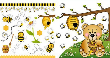 Медведь и пчелы