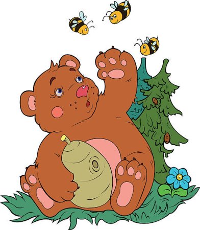 Медведь и пчелы