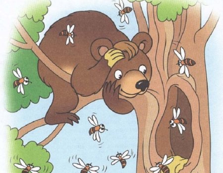 Рисование медведь и пчелы старшая группа