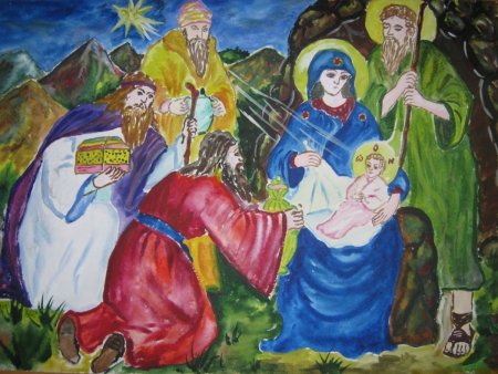 Рождество рисунок