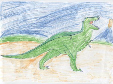 Динозавр детский рисунок