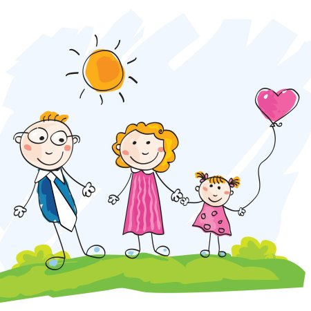 Папа мама я веселая семья