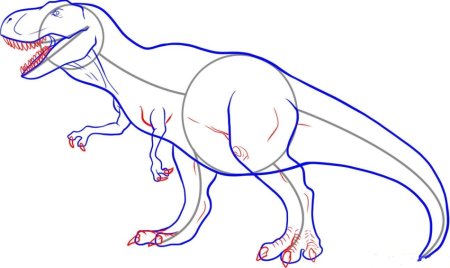 Как нарисовать тираннозавра Рекса для детей