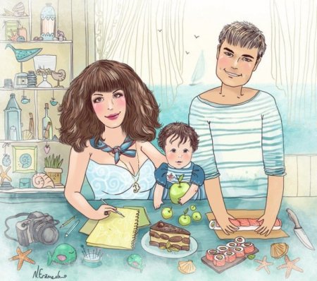 Рисунок хобби моей семьи