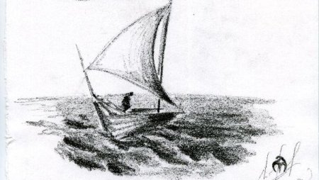 Морской пейзаж Графика
