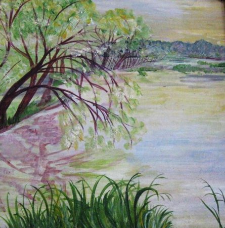 Река Волга рисунок