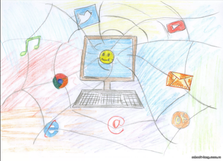 Рисунок на тему безопасность в интернете