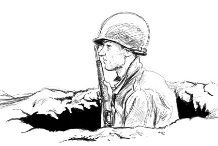 Военный подвиг рисунок