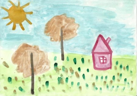 Рисунки детей о лете