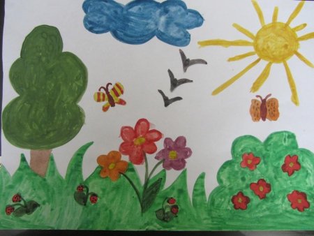 Рисование в старшей группе на тему лето